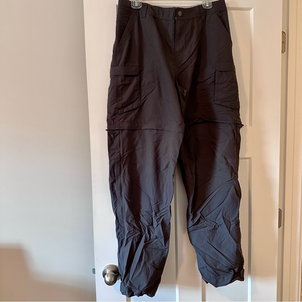 REI Gray Convertible Hiking Pants Size 12 Zip-Off Cargo